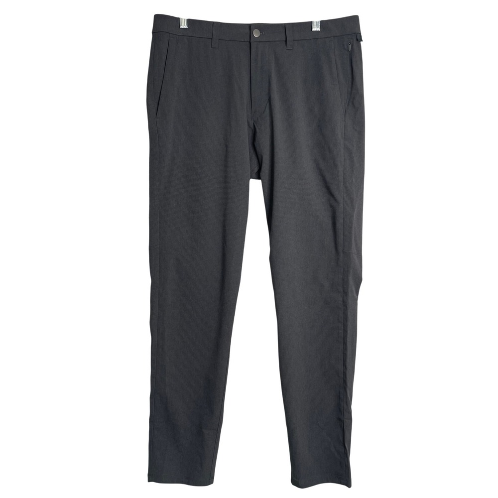 Lululemon ABC Slim Fit Pants Mens 34 Dark Grey‎ Obsidian Athleisure Classic